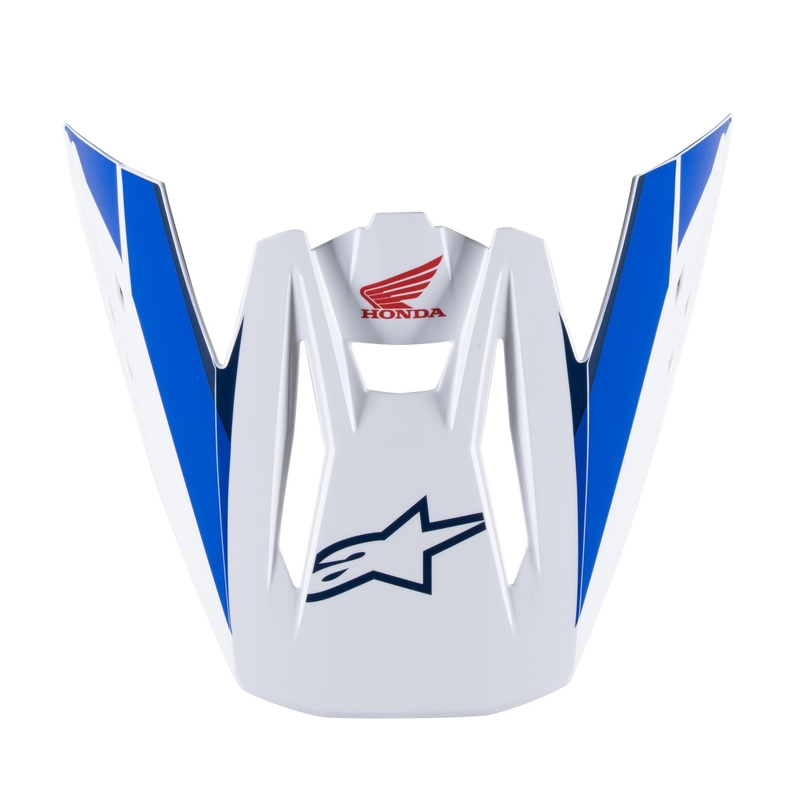 Visiera casco Alpinestars S-M5 Honda collezione bianco-blu-rosso