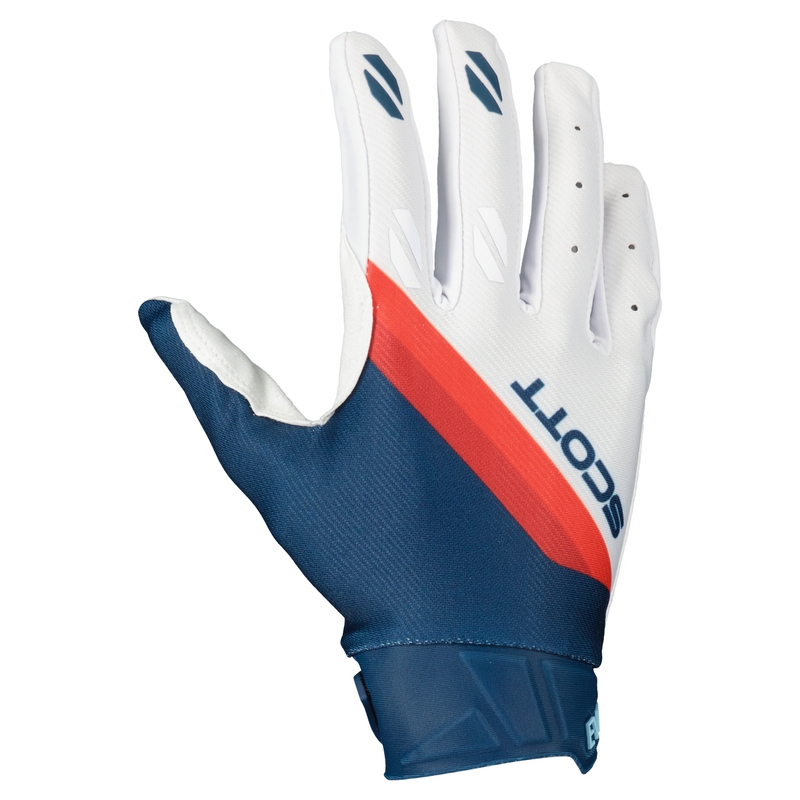 Guanti da motocross SCOTT EVO DIRT rosso e bianco