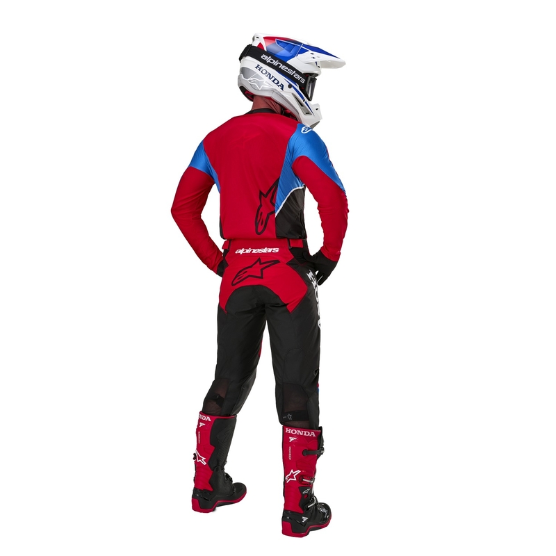 Maglia da motocross Alpinestars Racer Iconic Honda Collection Rosso-Nero-Blu-Bianco