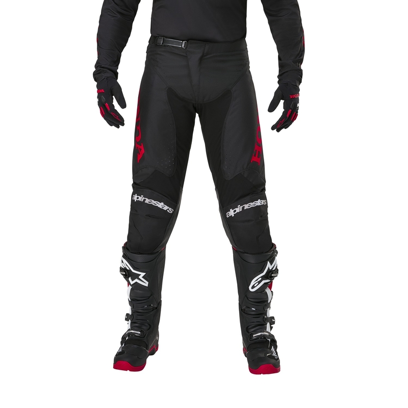 Pantaloni da motocross Alpinestars Racer Iconic Honda Collection Nero-Rosso