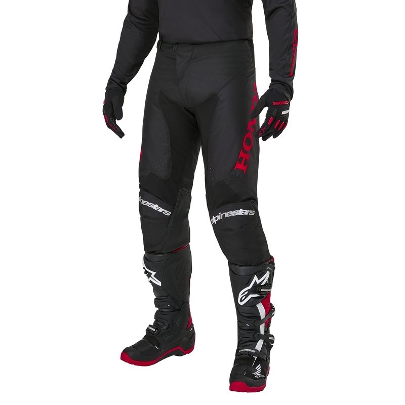Pantaloni da motocross Alpinestars Racer Iconic Honda Collection Nero-Rosso