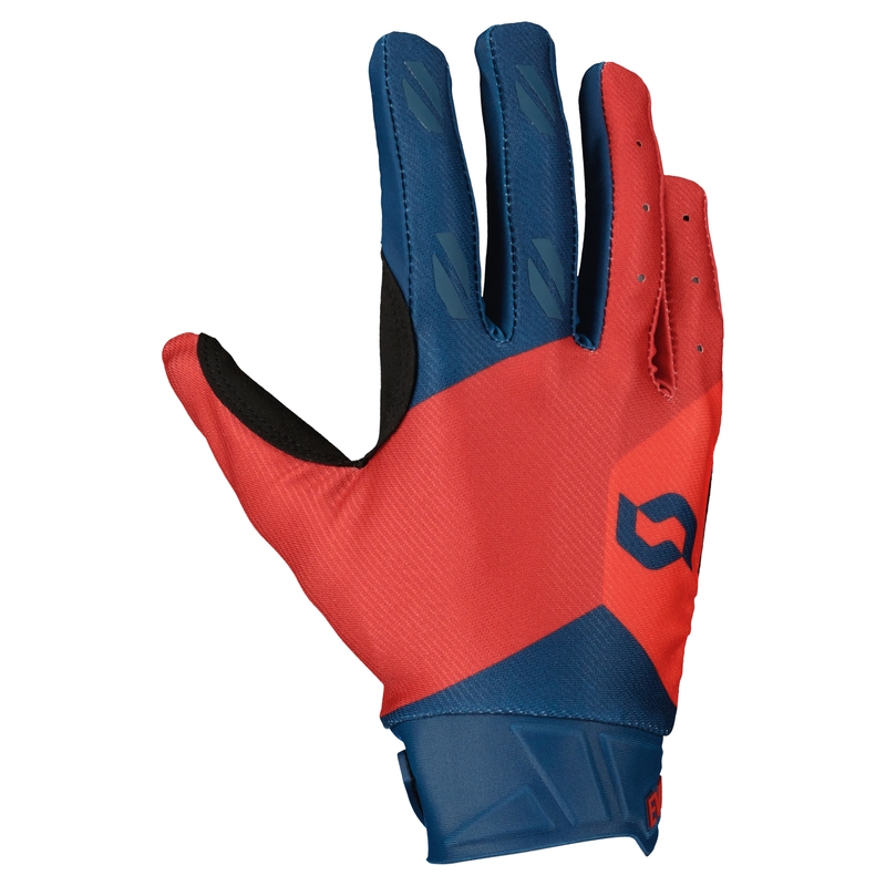 Guanti da motocross SCOTT EVO TRACK blu-neon rosso