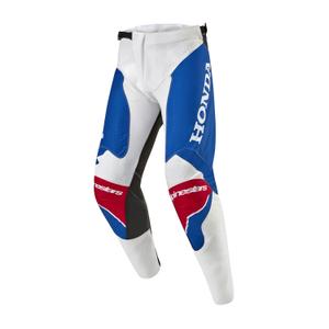 Pantaloni da motocross Alpinestars Racer Iconic Honda Collection bianco-blu-rosso-nero