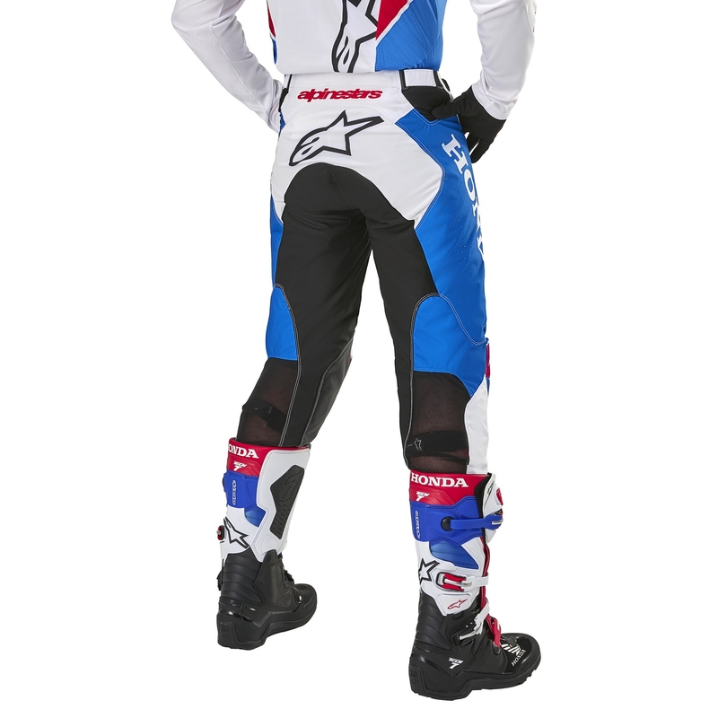 Pantaloni da motocross Alpinestars Racer Iconic Honda Collection bianco-blu-rosso-nero