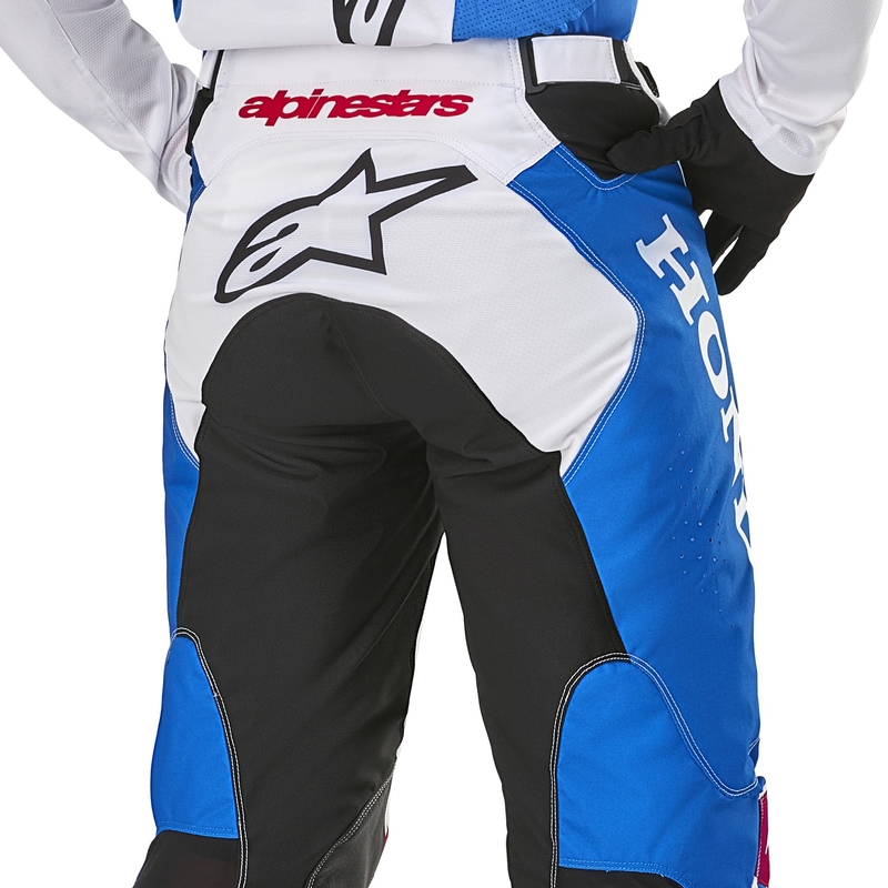 Pantaloni da motocross Alpinestars Racer Iconic Honda Collection bianco-blu-rosso-nero