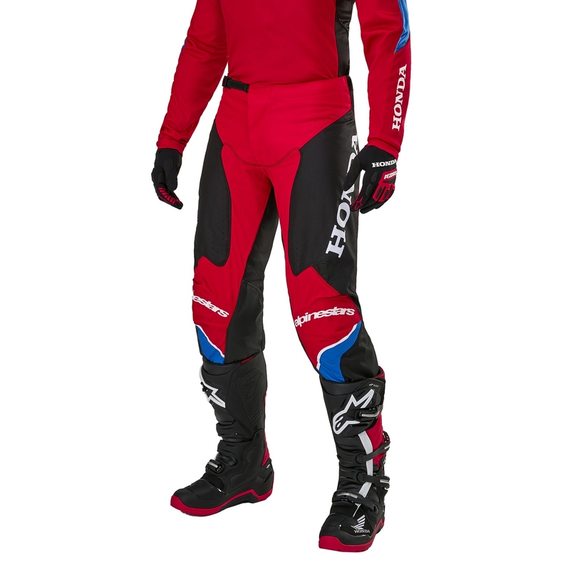 Pantaloni da motocross Alpinestars Racer Iconic Honda Collezione Rosso-Nero-Blu-Bianco