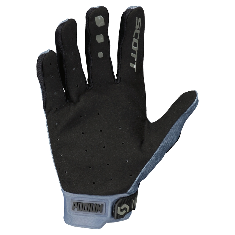 Guanti da motocross SCOTT PODIUM PRO grigio-nero