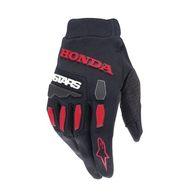 Guanti da motocross Alpinestars Full Bore Honda Collection Nero-Rosso