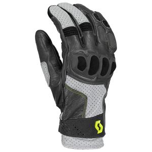 Guanti da moto in pelle SCOTT SPORT ADV grigio-verde