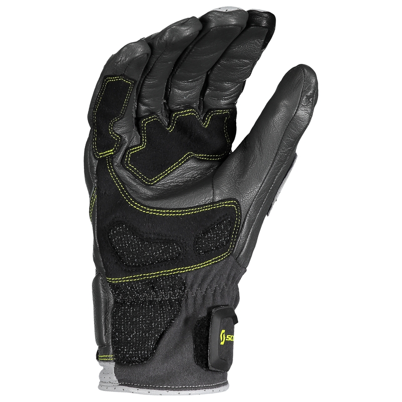 Guanti da moto in pelle SCOTT SPORT ADV grigio-verde