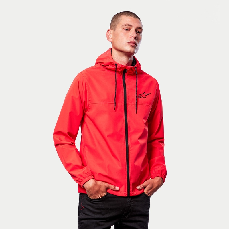 Alpinestars Treq Giacca a vento rosso fluo-nero