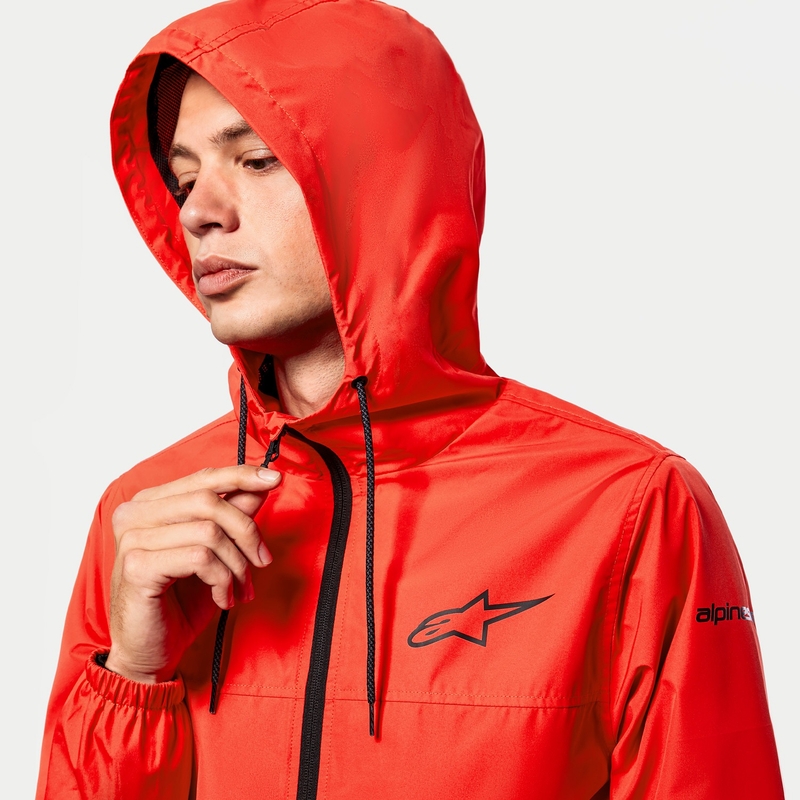 Alpinestars Treq Giacca a vento rosso fluo-nero