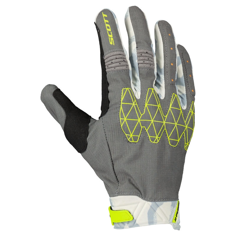 Guanti da moto SCOTT X-PLORE D3O grigio-giallo