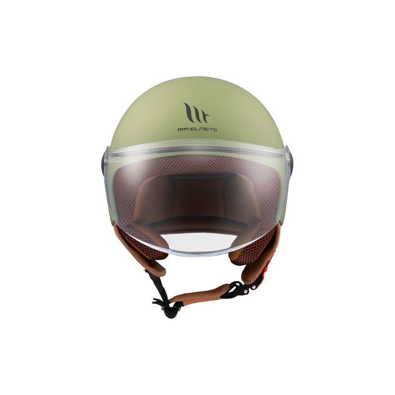 Casco Moto Aperto MT Street S Verde Opaco