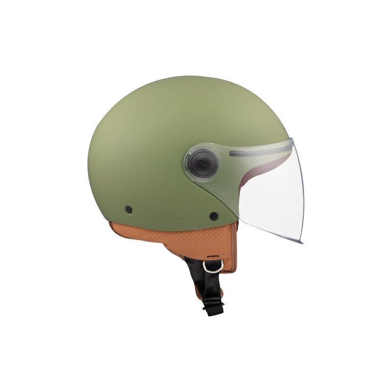 Casco Moto Aperto MT Street S Verde Opaco