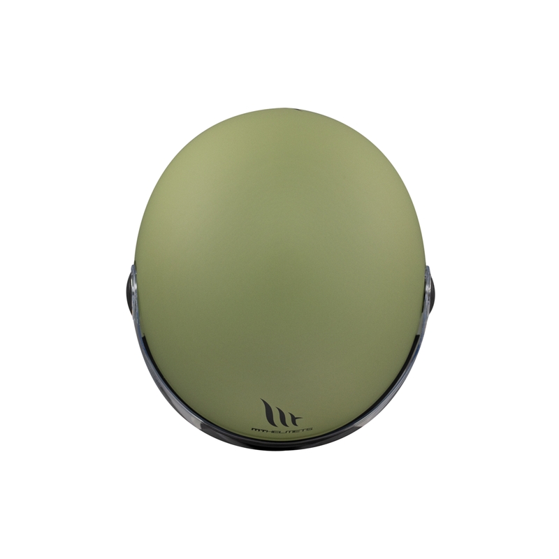 Casco Moto Aperto MT Street S Verde Opaco