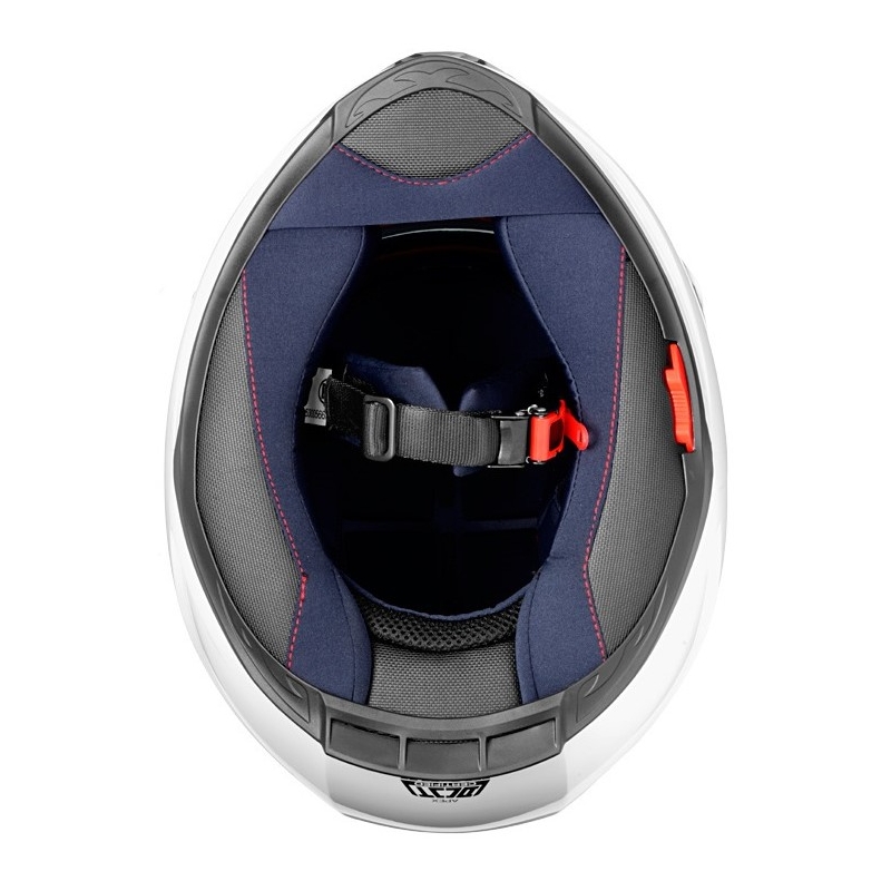Casco moto Cassida Apex Jawa - rosso-nero-grigio