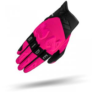 Guanti da moto da donna Shima Drift rosa-nero
