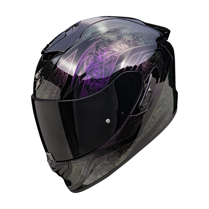 Casco moto integrale Scorpion EXO-1400 EVO II Air Fantasy nero-camaleonte Saldi
