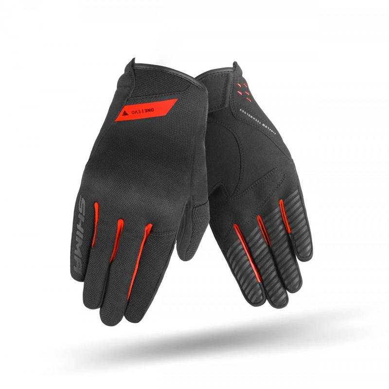 Guanti da moto Shima One EVO nero-rosso