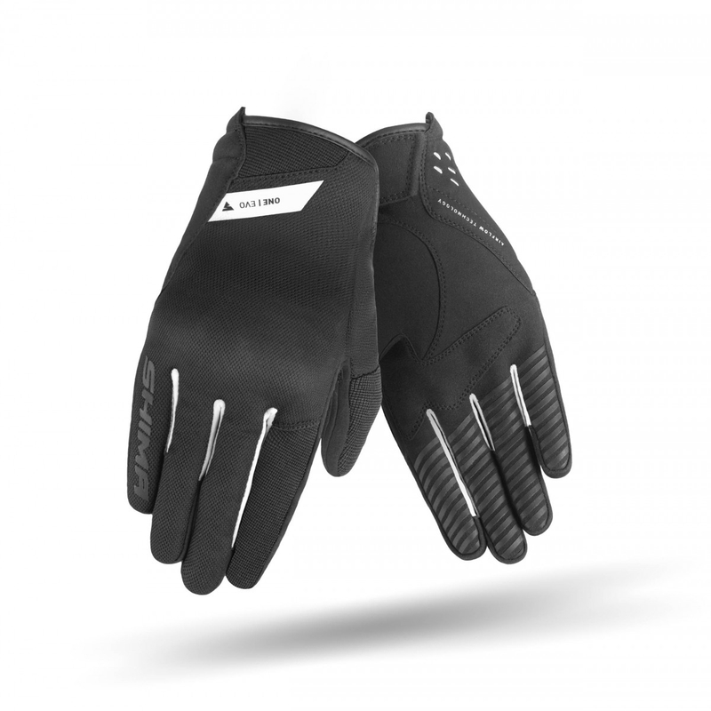 Guanti da moto Shima One EVO bianco e nero