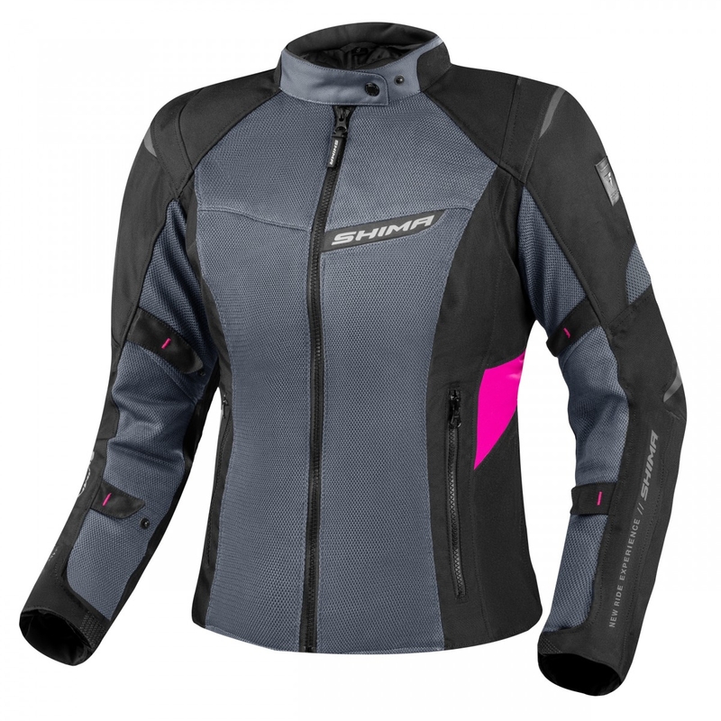 Giacca da moto Shima Rush Vent 2.0 nera e rosa da donna