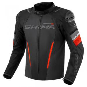 Giacca da moto Shima Solid 2.0 nero-rosso