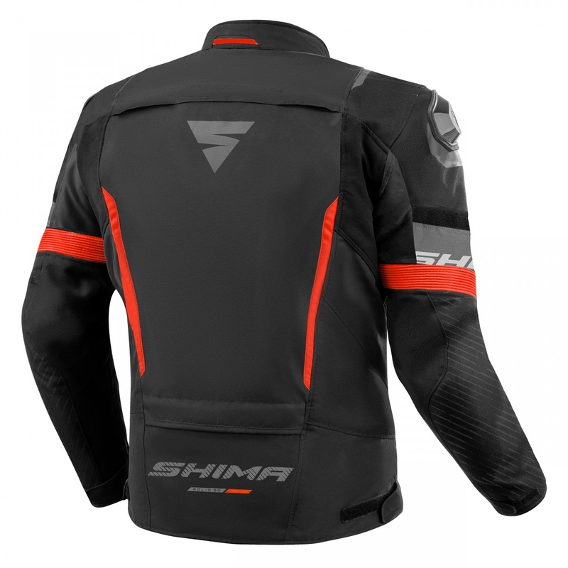 Giacca da moto Shima Solid 2.0 nero-rosso