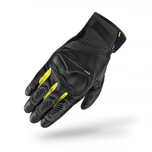Guanti da moto Shima Hero nero-giallo fluo