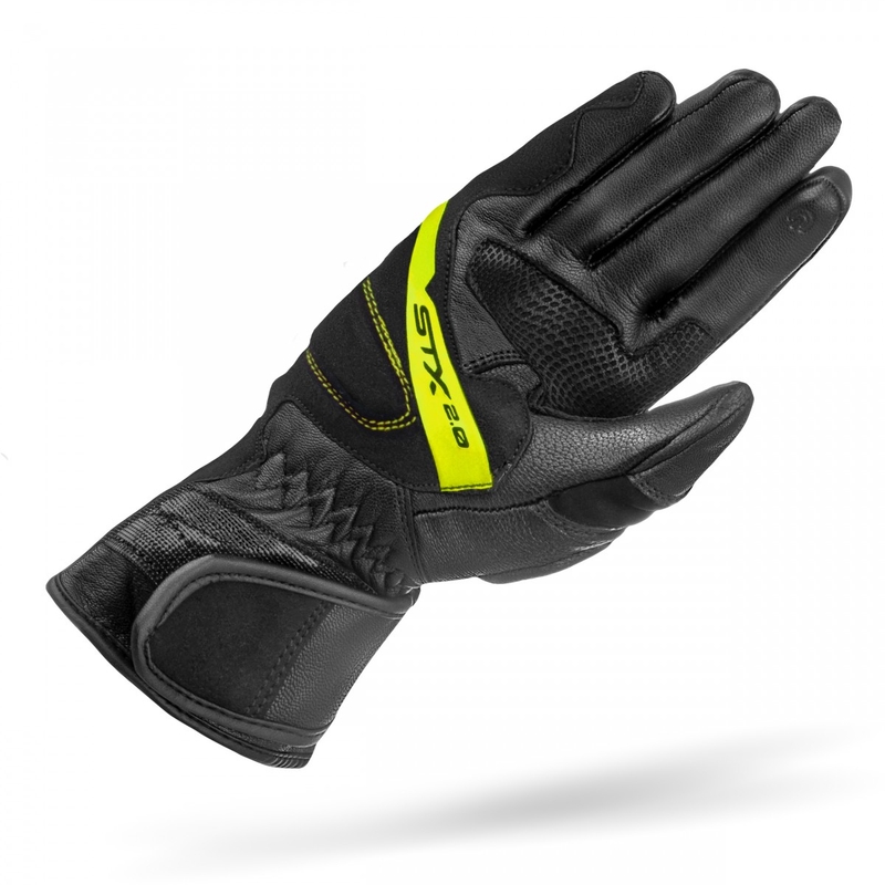Guanti moto Shima STX 2.0 nero-giallo fluo