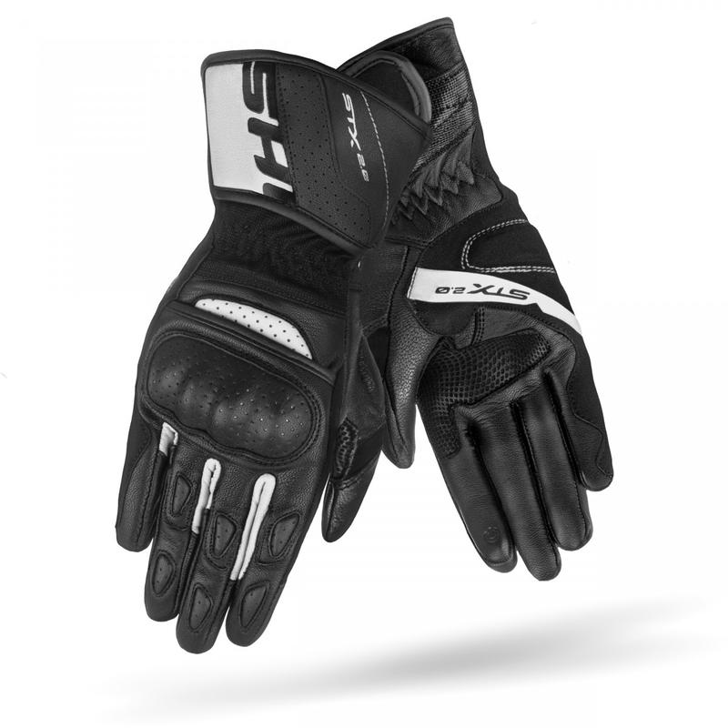 Guanti da moto Shima STX 2.0 bianco e nero