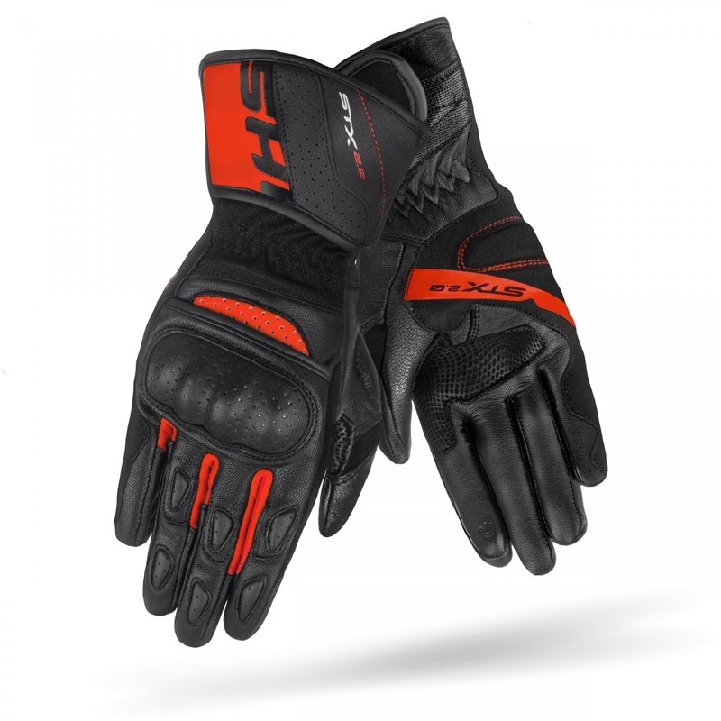 Guanti moto Shima STX 2.0 nero-rosso