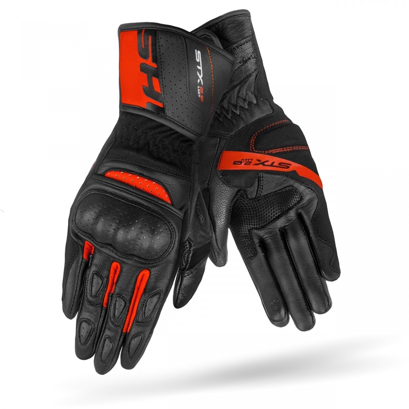 Guanti da moto da donna Shima STX 2.0 Nero-Rosso