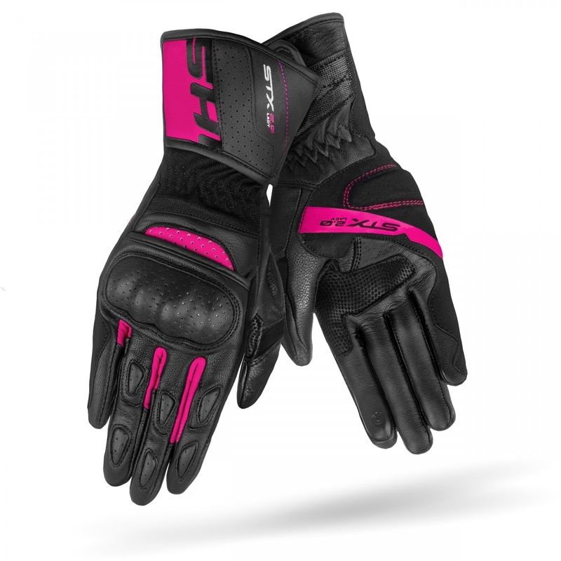 Guanti da moto da donna Shima STX 2.0 nero e rosa