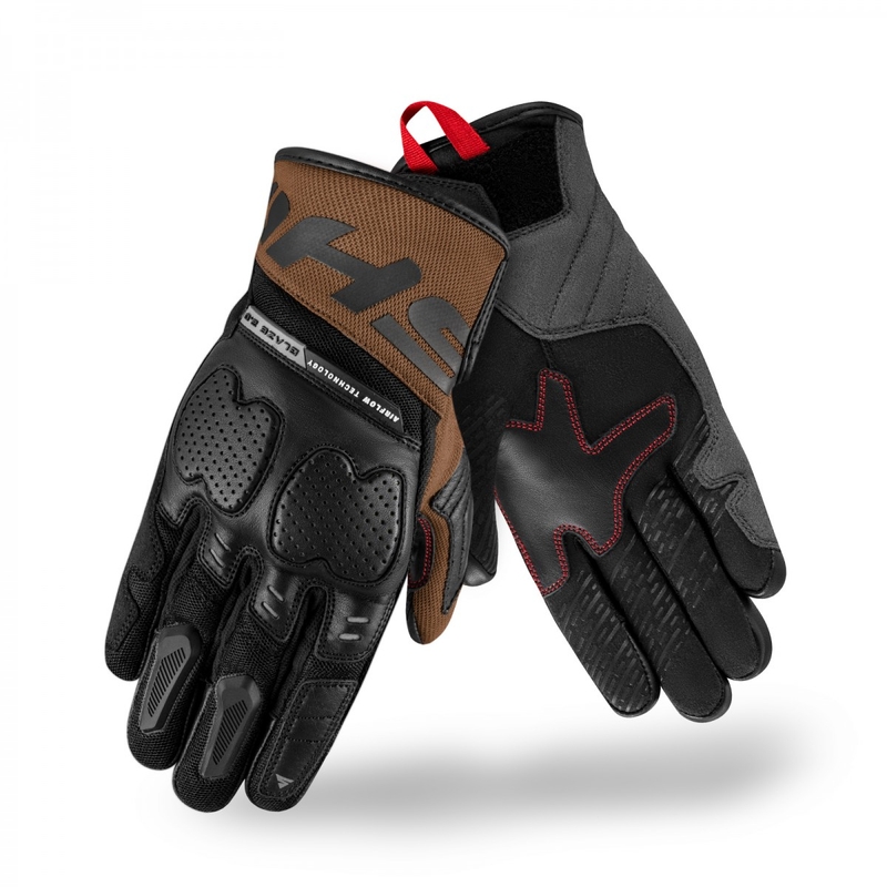 Guanti da moto Shima Blaze 2.0 nero-marrone
