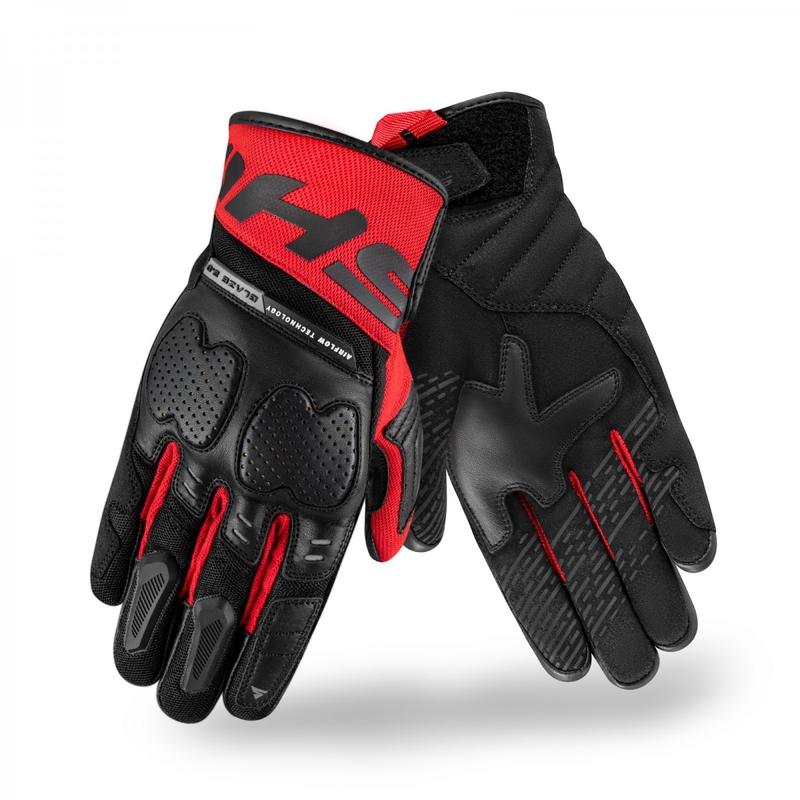 Guanti da moto Shima Blaze 2.0 nero-rosso