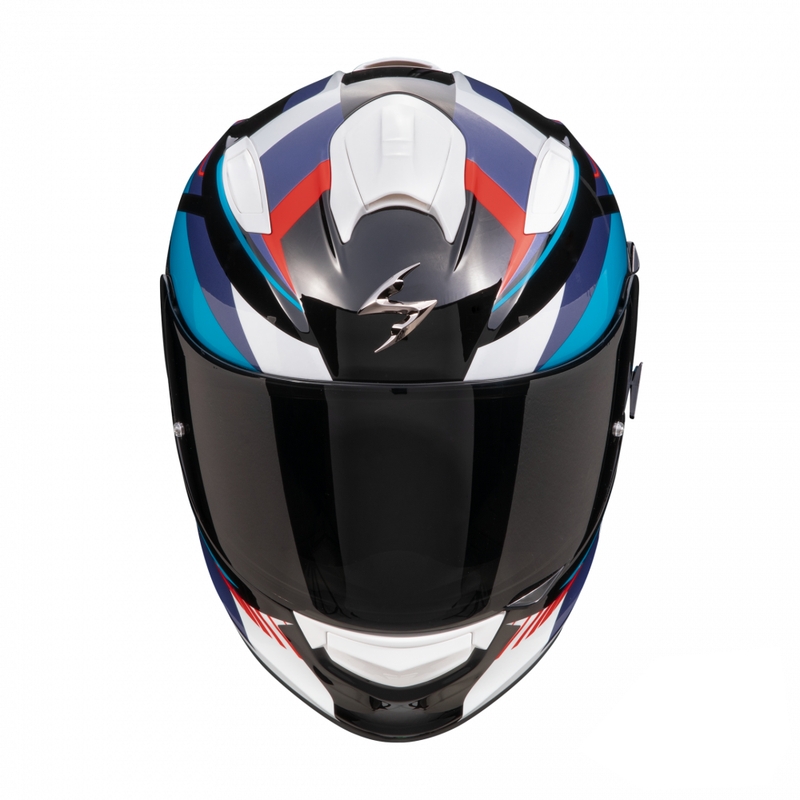 Casco integrale da moto Scorpion EXO-491 Abilis nero-blu-rosso