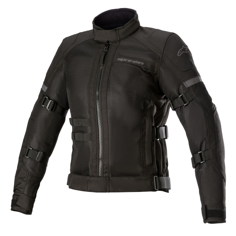 Giacca da moto Alpinestars Stella Crosshill Waterproof Air da donna nera-nera