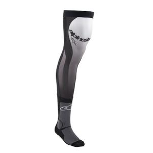 Alpinestars Calzini con ginocchiera neri e bianchi