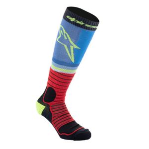 Calzini Alpinestars MX PRO nero-rosso fluo-giallo fluo-blu