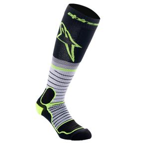 Calzini Alpinestars MX PRO nero-giallo fluo-grigio