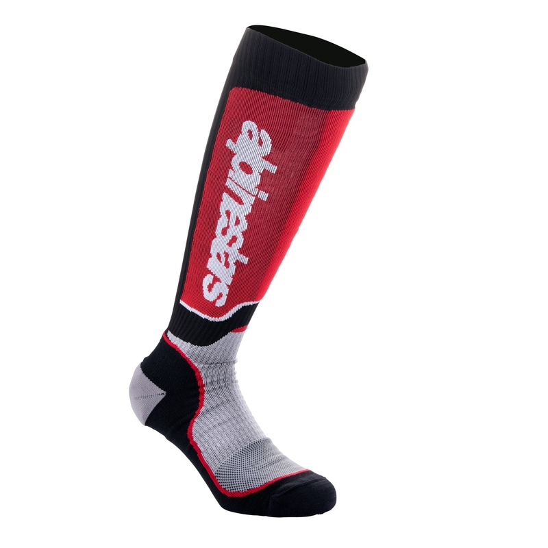 Calzini Alpinestars MX Plus nero-rosso-grigio