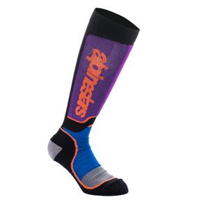 Calzini Alpinestars MX Plus nero-arancione-viola-blu-grigio