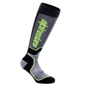 Calzini Alpinestars MX Plus nero-grigio-giallo fluo