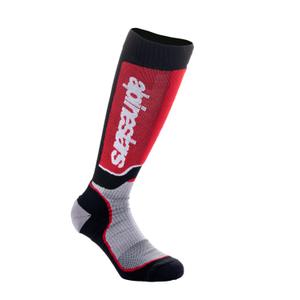 Calzini Alpinestars MX Plus Kids Nero-Rosso-Grigio