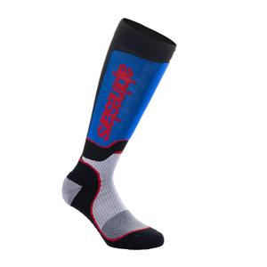 Calzini Alpinestars MX Plus Kids Nero-Rosso-Blu-Grigio