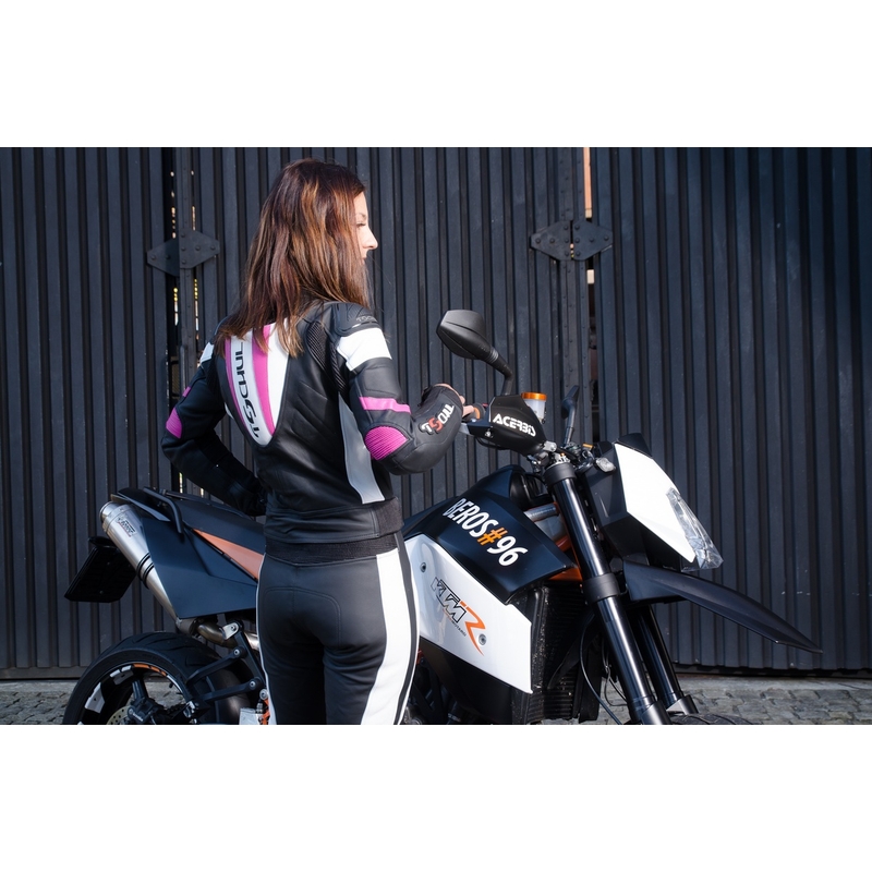 Tuta donna Tschul 546 nero-bianco-rosa Saldi