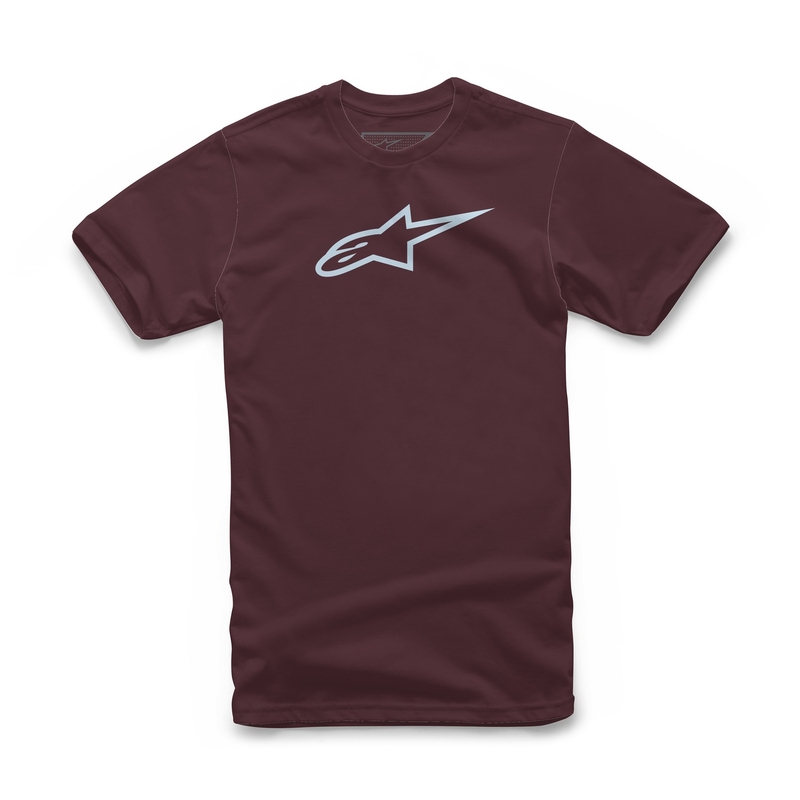 Maglietta Alpinestars Classic Tee cremisi e azzurra