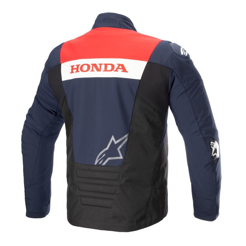 Giacca da moto impermeabile Alpinestars SMX Honda blu-nero-rosso-bianco