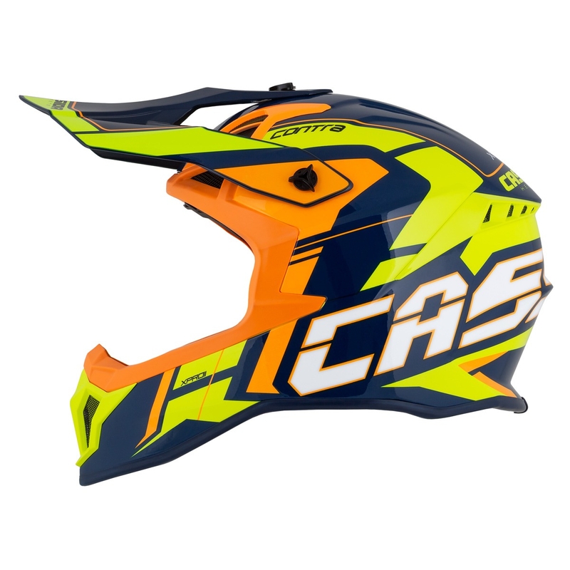 Casco da motocross Cassida Cross Pro 2 Contra fluo giallo-arancio-blu